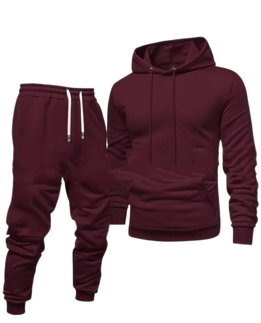 Light Board All-matching Hooded Sweatshirt And Sweatpants Leisure Sports Suit