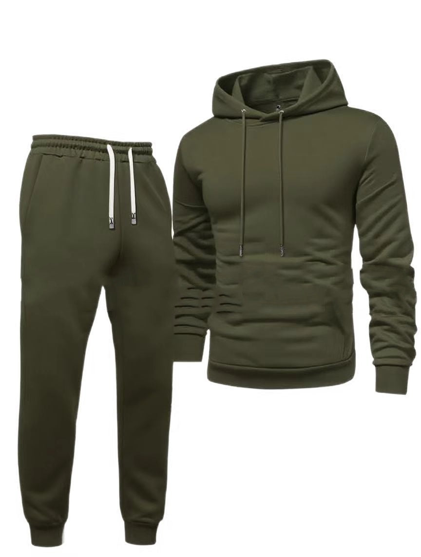 Light Board All-matching Hooded Sweatshirt And Sweatpants Leisure Sports Suit