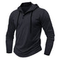Sports Fitness Hooded Long Sleeve Top Men