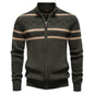Men's Fashion Sweater Zipper Knitted Jacket