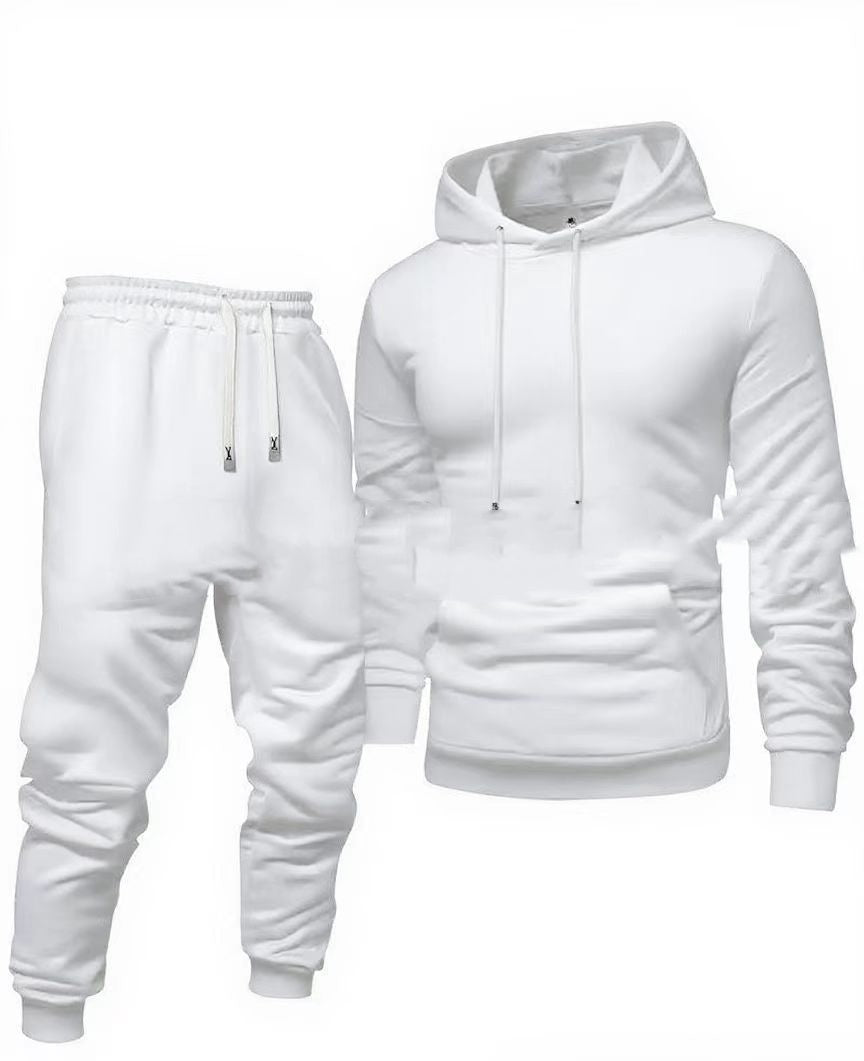 Light Board All-matching Hooded Sweatshirt And Sweatpants Leisure Sports Suit