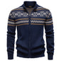 Men's Fashion Sweater Zipper Knitted Jacket